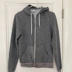 American Apparel Unisex Flex Fleece Zip Hoodie heathered gray